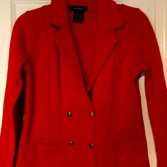 Level Eight Size Medium Red Blazer - Picture 1 of 5
